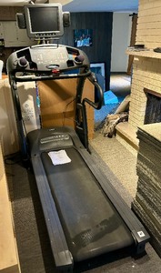 lot 258 image: LARGE Working Smooth Fitness Motorized Treadmill wTV