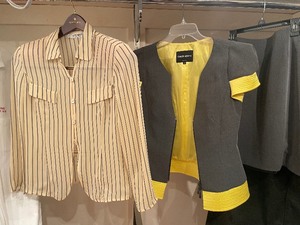 lot 190 image: Wonderful Vintage Genuine ARMANI Zip-Up Jacket & Matching Skirt  Blouse