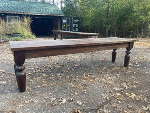 lot 315 image: Very Nice Extra Long Wood Bench #2