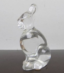 lot 346 image: Signed Crystal BACCARAT Bunny 