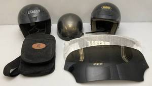 lot 4 image: Misc. Motorcycle Helmets & More