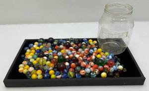 lot 24 image: Vintage Misc. Marbles (Some Glow Under UV Lights)