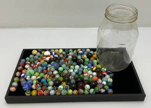 lot 28 image: Vintage Misc. Marbles (Some Glow Under UV Lights)