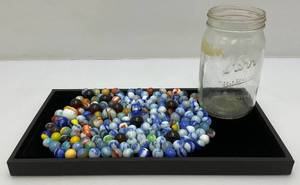 lot 46 image: Vintage Misc. Marbles (Some Glow Under UV Lights)