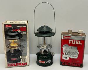 lot 80 image: 1989 Coleman Lantern With Original Box & Fuel