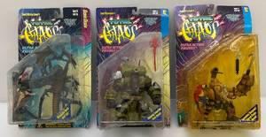 lot 151 image: Mcfarlane Total Chaos Ultra Action Figures (NIB) Packaging Beat Up A little (1 Yellow Plastic And Bubble Loose)