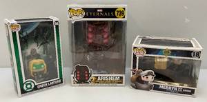 lot 157 image: Misc. FUNKO Pop Figures (NIB) Boxes Beat Up A Little