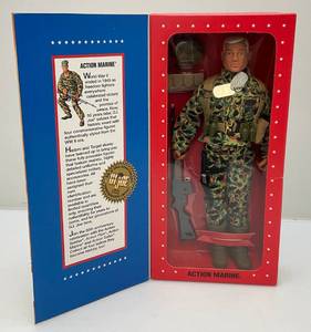 lot 99 image: 1995 Hasbro G.I. Joe Action Soldier Limited Edition WWII Commemorative Figure Action Marine 12 (NIB)