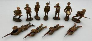 lot 104 image: WWI Era Elastolin Germany Composition Toy Soldiers 2 14