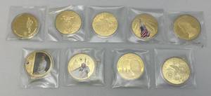 lot 115 image: Misc. Large Novelty Coins
