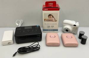 lot 128 image: Misc. Instax Cameras & Printer (Printer Missing Part Of Power Cord)