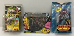 lot 156 image: Mcfarlane Toys Misc. Action Figures & Wildcats The Grifter Vs. Daemonite Limited Edition Collectors Series 2 Pack (All NIB) Packaging Beat Up A Little