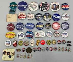 lot 185 image: Misc. Political Buttons & More