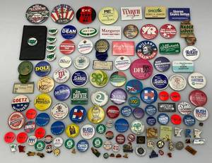 lot 186 image: Misc. Political Buttons & More