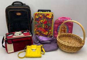 lot 250 image: Misc. Kids Luggages, Womens Handbags & More