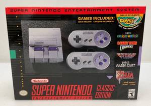 lot 239 image: Super Nintendo Entertainment System Super NES Classic Edition- NEW (UnOpened)