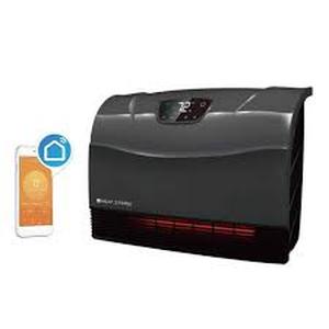 lot 44 image: Heat Storm Phoenix WiFi Infrared Wall Unit 1,500-Watt Wi-Fi Smart Heater in Gray  Customer Returns See Pictures