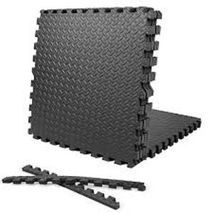 lot 46 image: 24 in. x 24 in. x 34 in. Extra Thick Interlocking Puzzle Exercise Mat for Home and Gym Equipment (24 sq. ft.) Customer Returns See Pictures