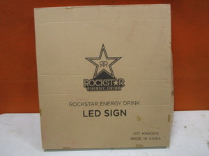 Rockstar LED Lighted Sign 28x30