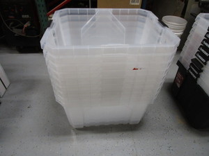 (8) Husky 27gal Totes