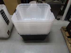 (8) Husky 27gal Totes