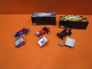 lot 97 image: (3) 124th Action Collectibles Sprint Cars