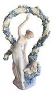 lot 23 image: Large Lladro Figurine 6571 REBIRTH Base  Retired In 2000