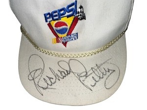 lot 32 image: Authentic Signed Richard Petty Vintage Pepsi Nascar Hat  #2