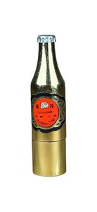 lot 77 image: Vintage Sunflower Shanghai China Brass Bottle Lighter - Rare Collectible