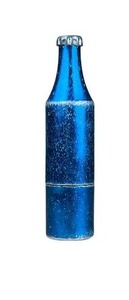 lot 78 image: Vintage Blue Bottle Shaped Windproof Metal Lighter  Unique Collectible Blue
