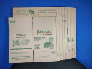 Set of 8 18x18x24 and (1) 18x18x16 Packing, Shipping, Moving, Storage Boxes