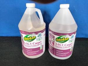 New 2 OdoBan Professional Series Cleaning 3-in-1 Carpet Cleaner Concentrate - 1 Gallon Each