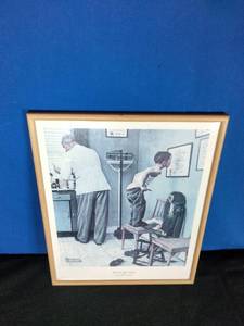 Norman Rockwell Print, Before the Shot  19x 23