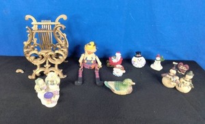 Christmas and Other Decor Snowman, Duck, Scarecrow, Etc.
