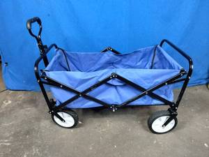 Pure Garden Collapsible Utility Wagon with Telescoping Handle