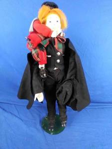 Vintage DEPT 56 Heritage Village Collection Dickens Christmas Carol Doll Bob Cratchit &amp Tiny Tim 24 with Original Box