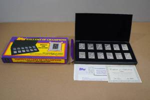lot 8 image: Topps Gallery of Champions Official 1988 Aluminum Replica Collection