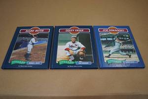 lot 14 image: 3 Baseball Legends Books -Babe Ruth, Dizzy Dean & Joe Dimaggio