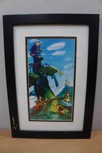 lot 29 image: Authentic Disney Mickey & the Beanstalk Framed Pin Set
