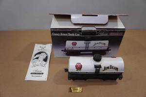 lot 60 image: Vintage Jim Beam Casey Jones Tank Car Decanter