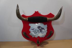 lot 67 image: Vintage Texas Long Horn CoatHat Rack