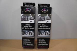 lot 74 image: 2 XLR 2.5 Ratchet Series Clip-On Tow Mirrors