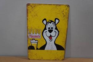 lot 82 image: Metal Hamms Beer Sign