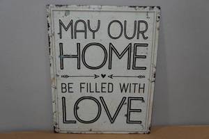 lot 84 image: Raised Metal Novelty Sign