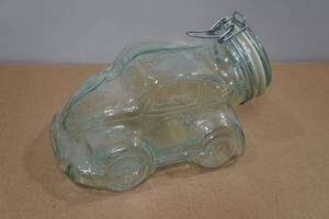 lot 103 image: Vintage Hermatic Volkswagen Beetle Glass Jar