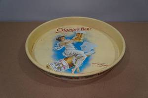 lot 141 image: Vintage Olympia Beer Serving Tray