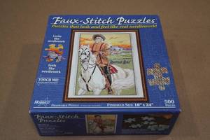 lot 174 image: Faux-Stitch 500 Piece Puzzle