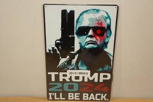 lot 179 image: Metal Novelty Sign -Trump 2024