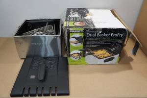 lot 182 image: Presto Dual Basket Profry Deep Fryer