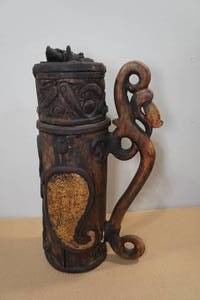 lot 184 image: Antique Hand Carved Water Vessel